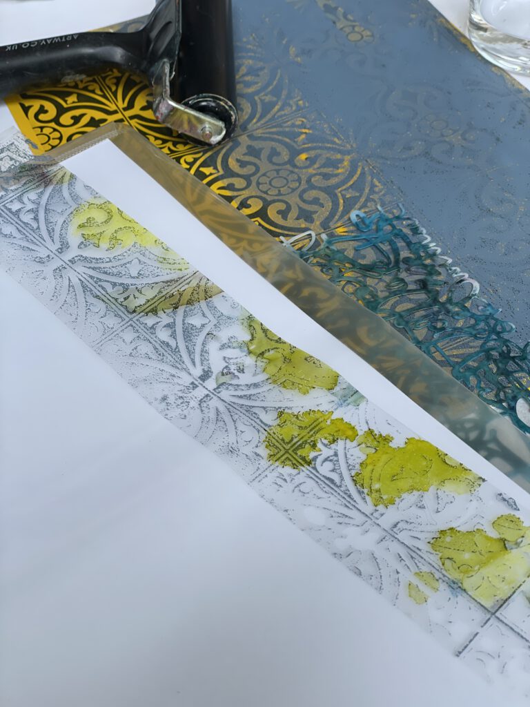 Gelli Plate Foto-Transfer auf Tape