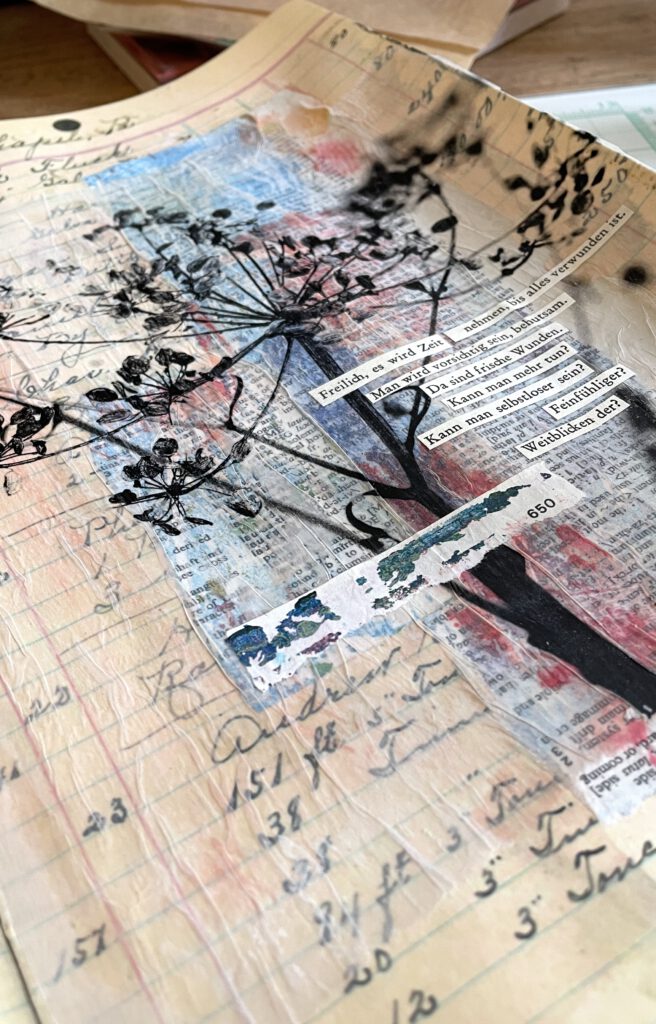 Art Journaling im Dina Wakly MEdia Ledger Journal