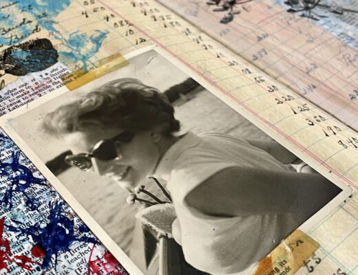 Art Journaling Therapie im Dina Wakly MEdia Ledger Journal