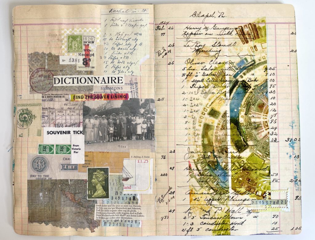 Mixed Media Art Journal Collage