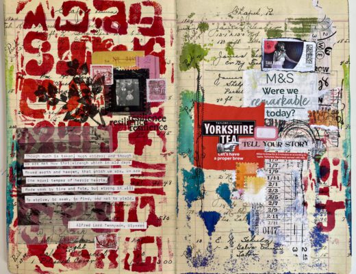 Mixed Media Art Journal Collage