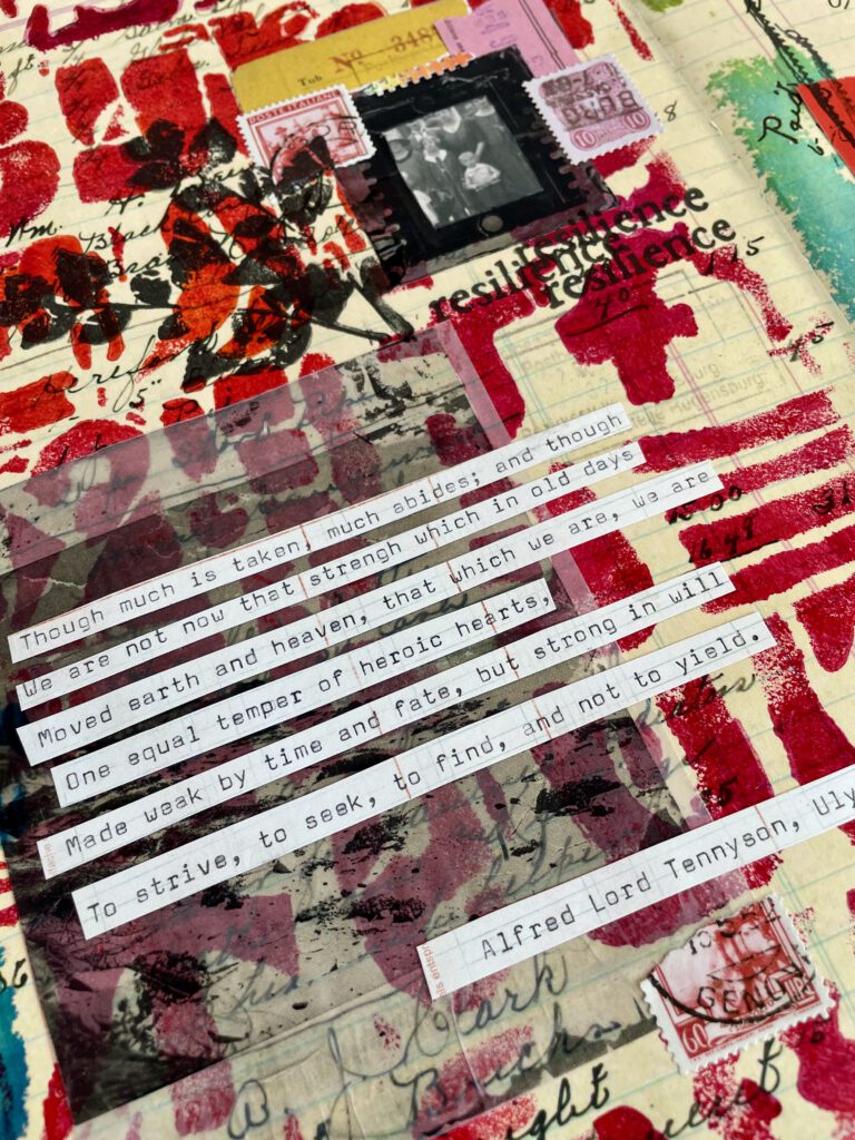 Poesie Gedicht im Art Journal