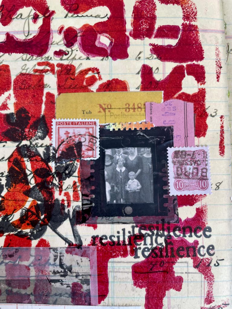 Mixed Media Art Journal Collage