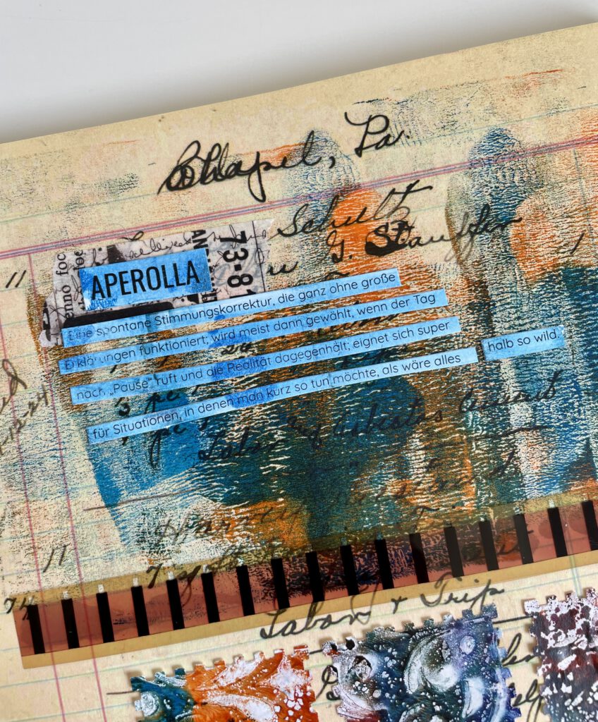 Mixed Media Art Journal Collage