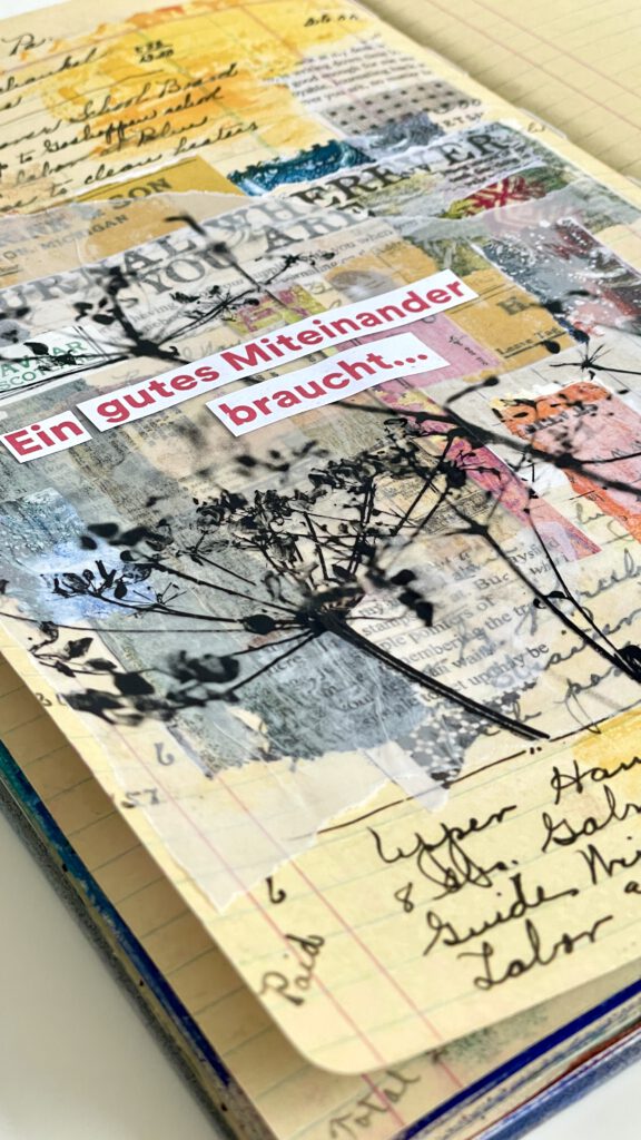 Mixed Media Art Journal Collage