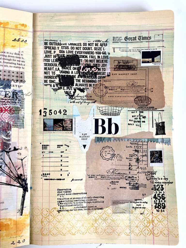 Art Journal Stempel Raw Market Shop