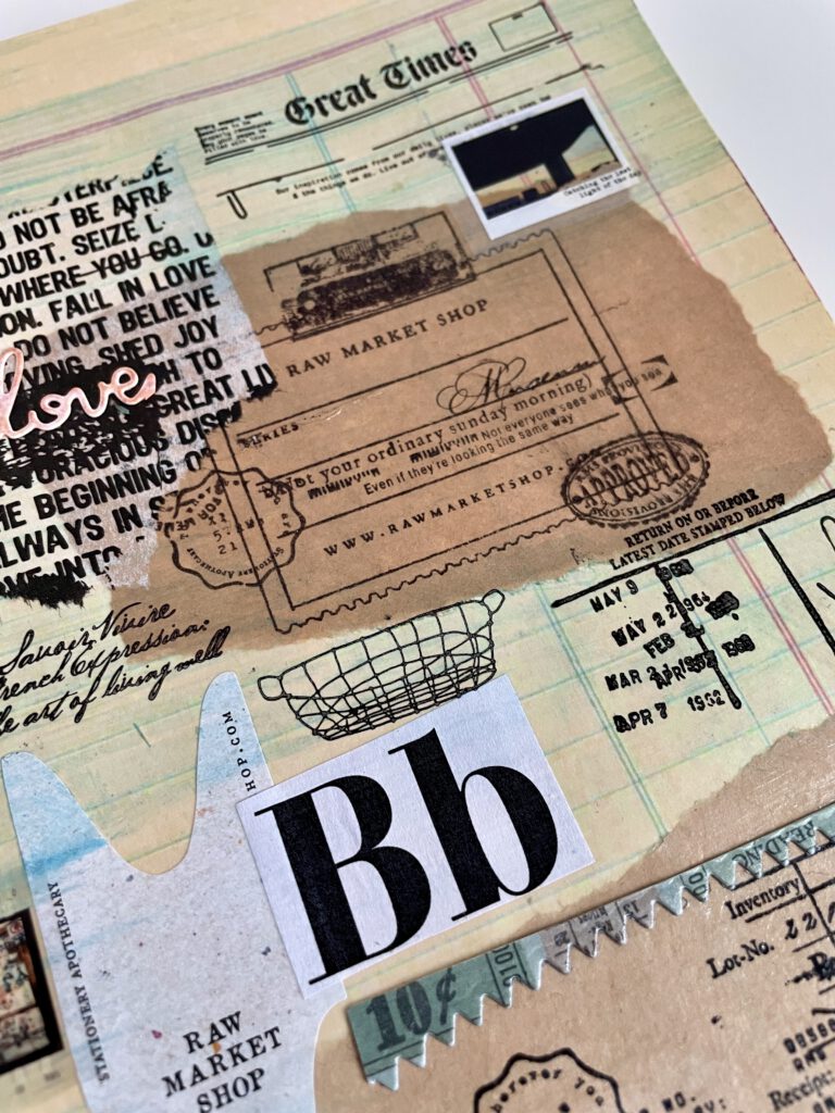 Art Journal Stempel Raw Market Shop