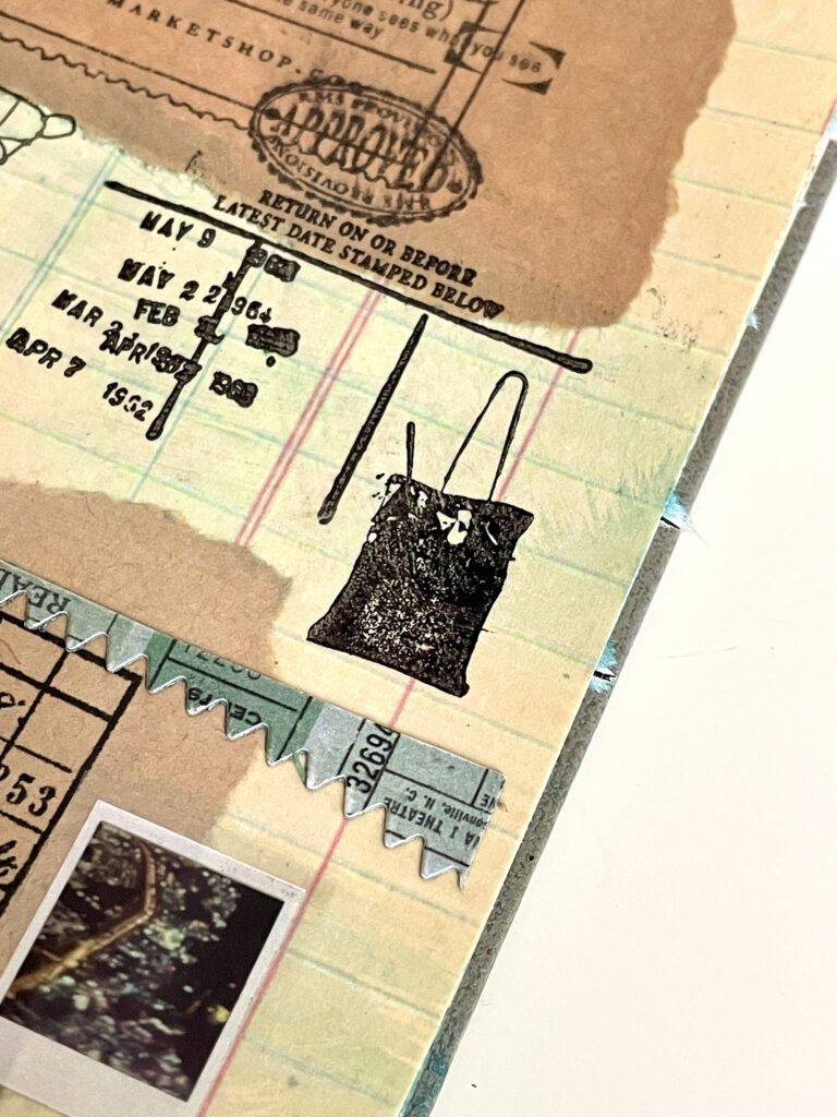 Stempel Einkaufstasche Raw Market Shop