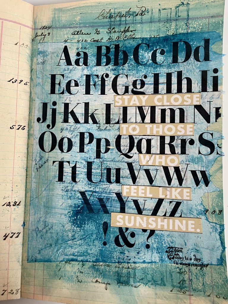 Transparentpapier Mixed Media Collage