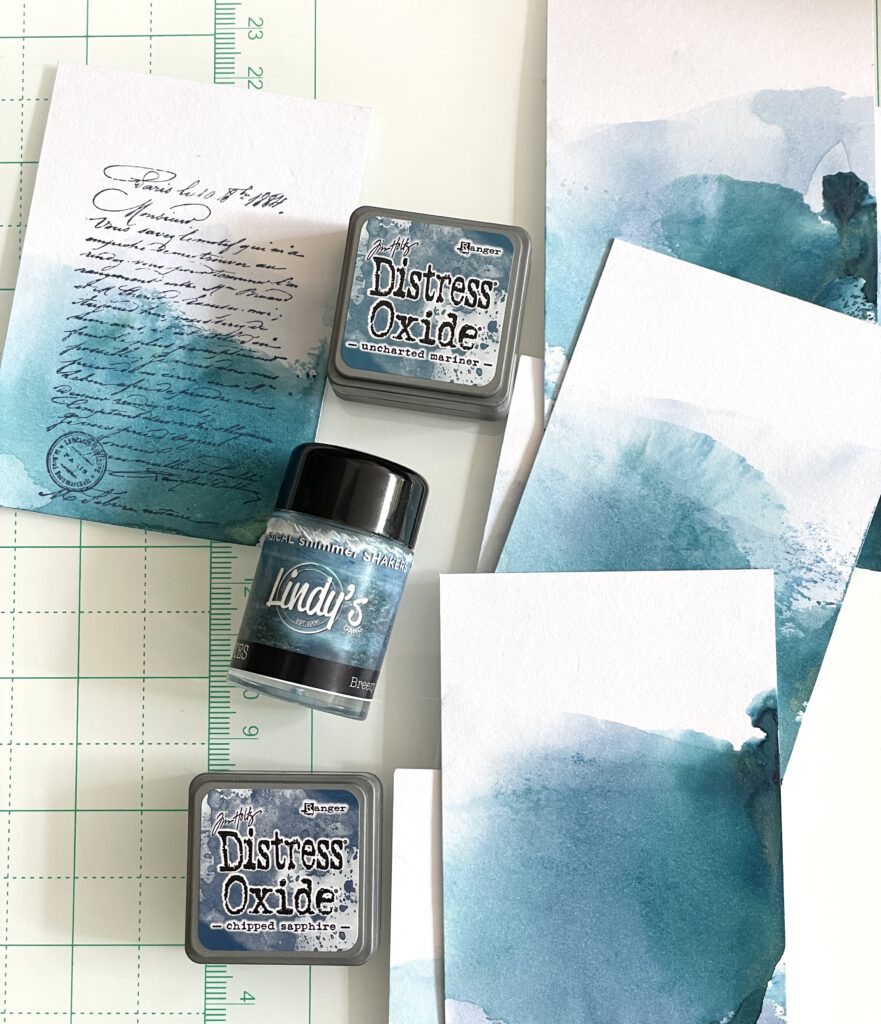 Artist Trading Cards Lieblingsfarbe blau