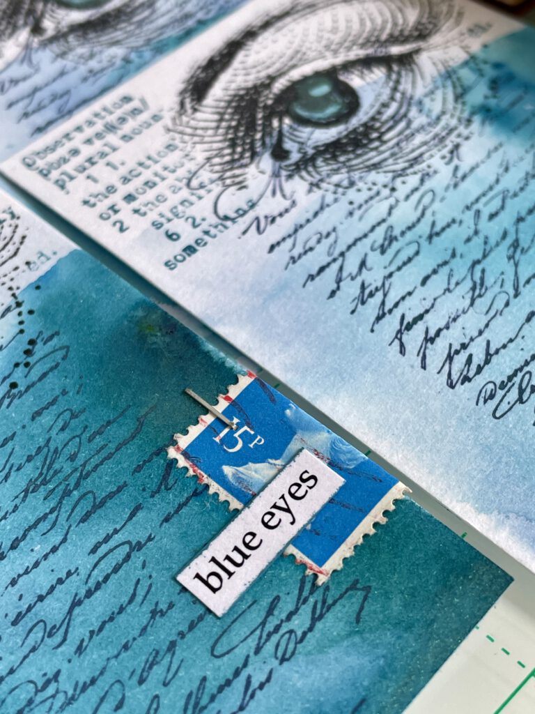 Artist Trading Cards Lieblingsfarbe blau