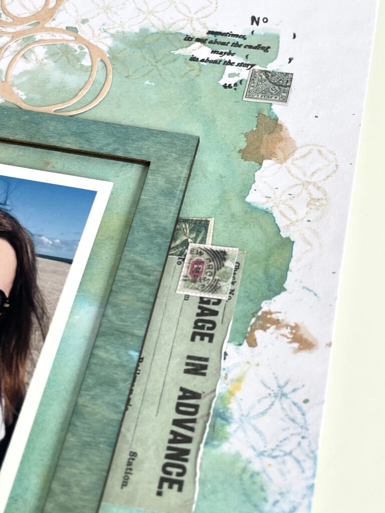 Mixed Media Scrapbooking Layout Selfie