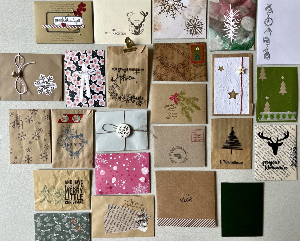 ATC Adventskalender 2026 mit selbst gestalteten Artist Trading Cards“